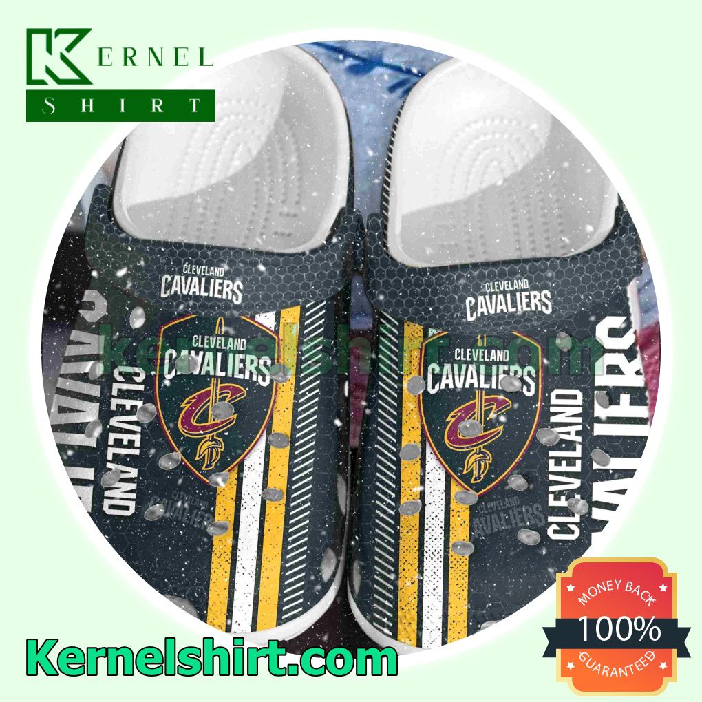 Cleveland Cavaliers Metal Pattern Clogs Shoes Slippers Sandals