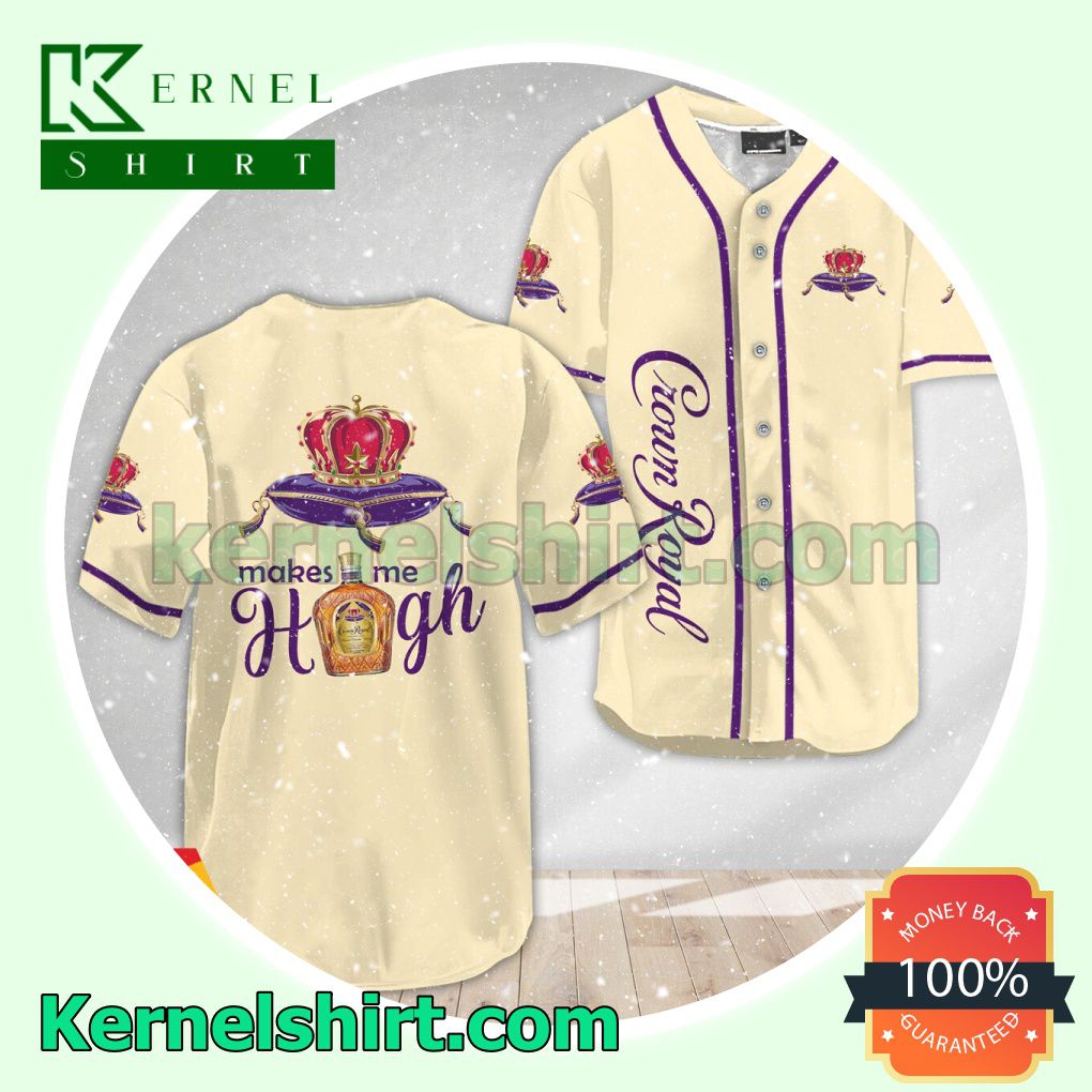 Crown Royal Make Me High Custom Baseball Jersey