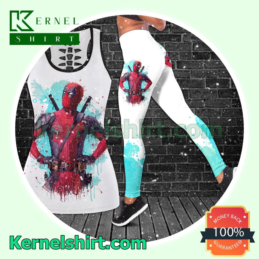 Deadpool Never Change To Be Accepted By Others Stay Weird Hooded Sweatshirt Women Legging