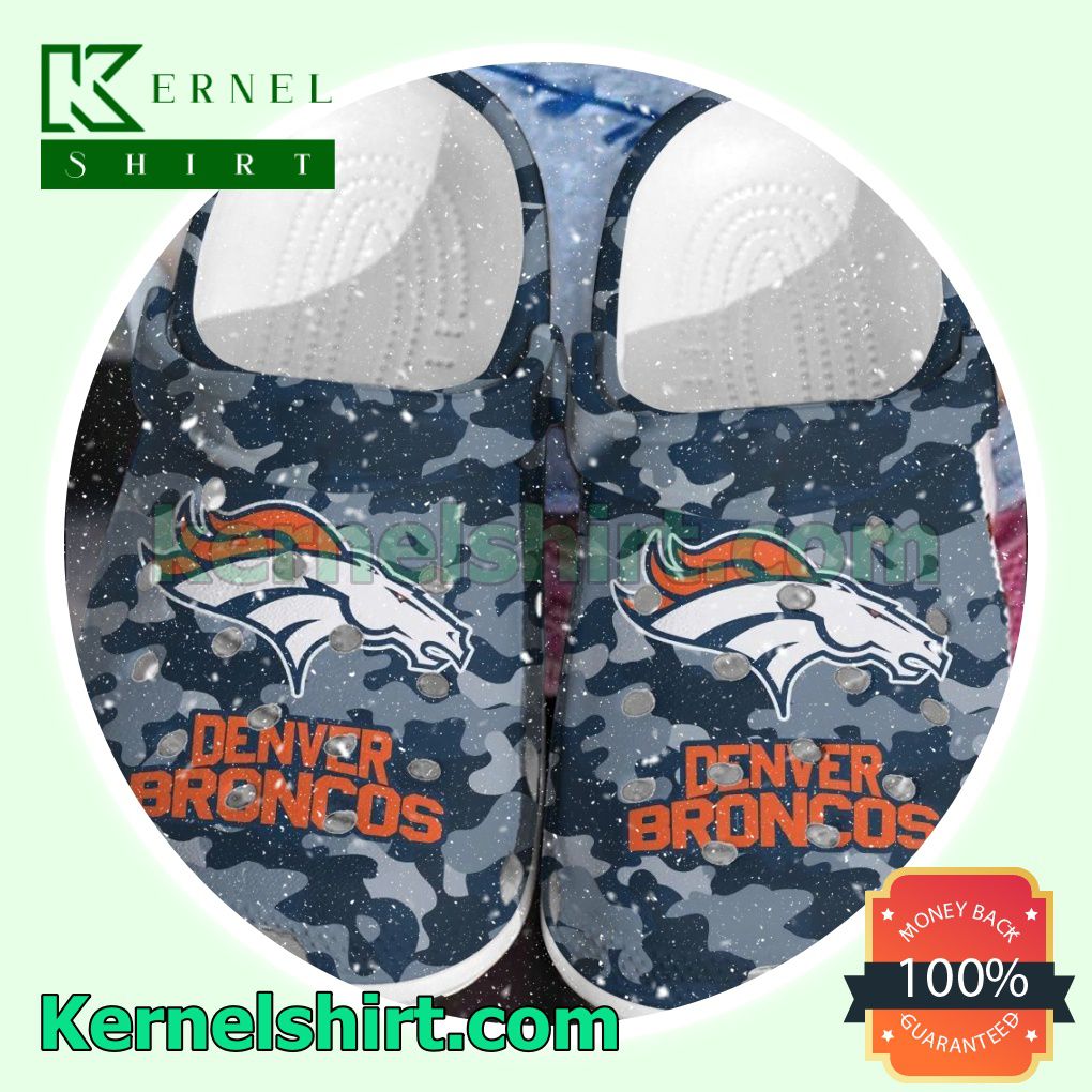 Denver Broncos Camouflage Clogs Shoes Slippers Sandals