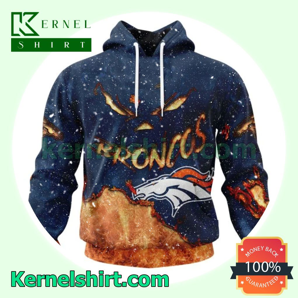 Denver Broncos NFL Halloween Costume Scary Shirt, Hoodie