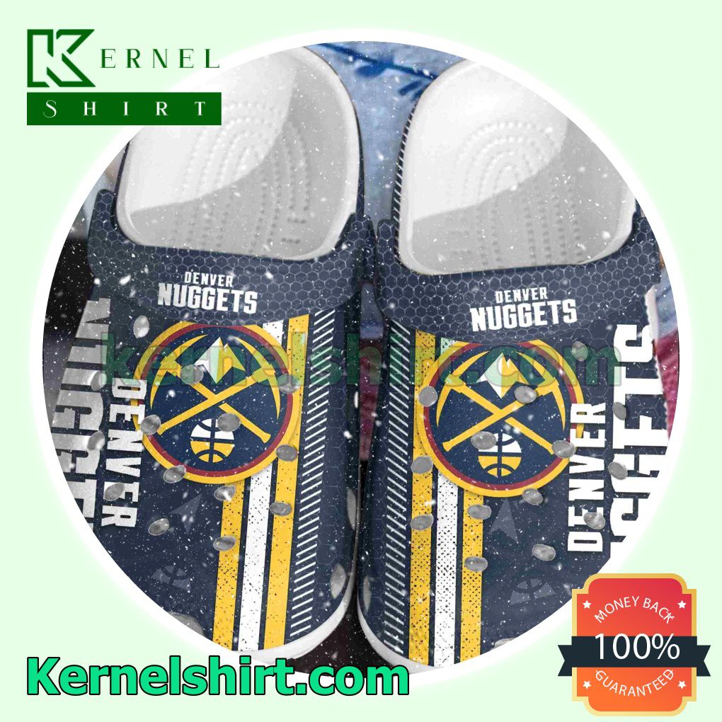 Denver Nuggets Hive Pattern Clogs Shoes Slippers Sandals