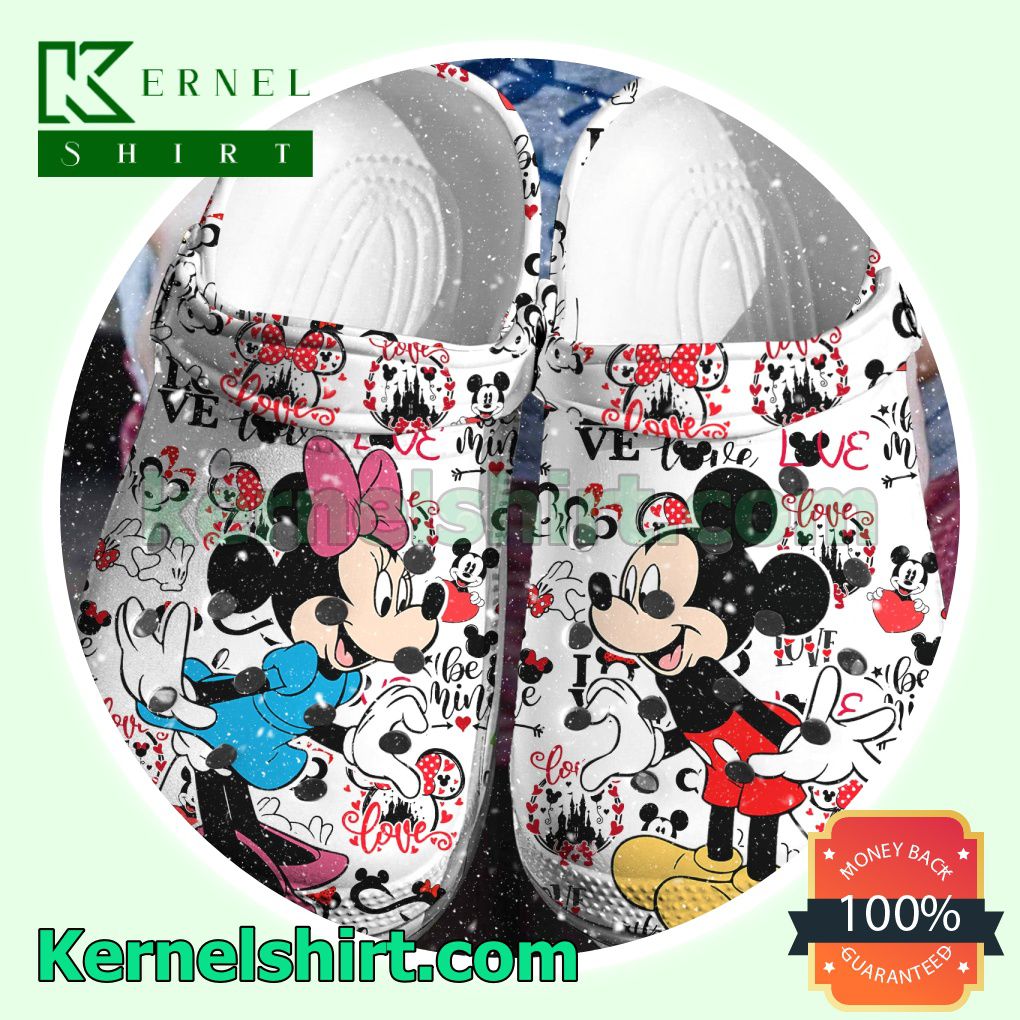 Disney Mickey And Minnie Love Clogs Shoes Slippers Sandals