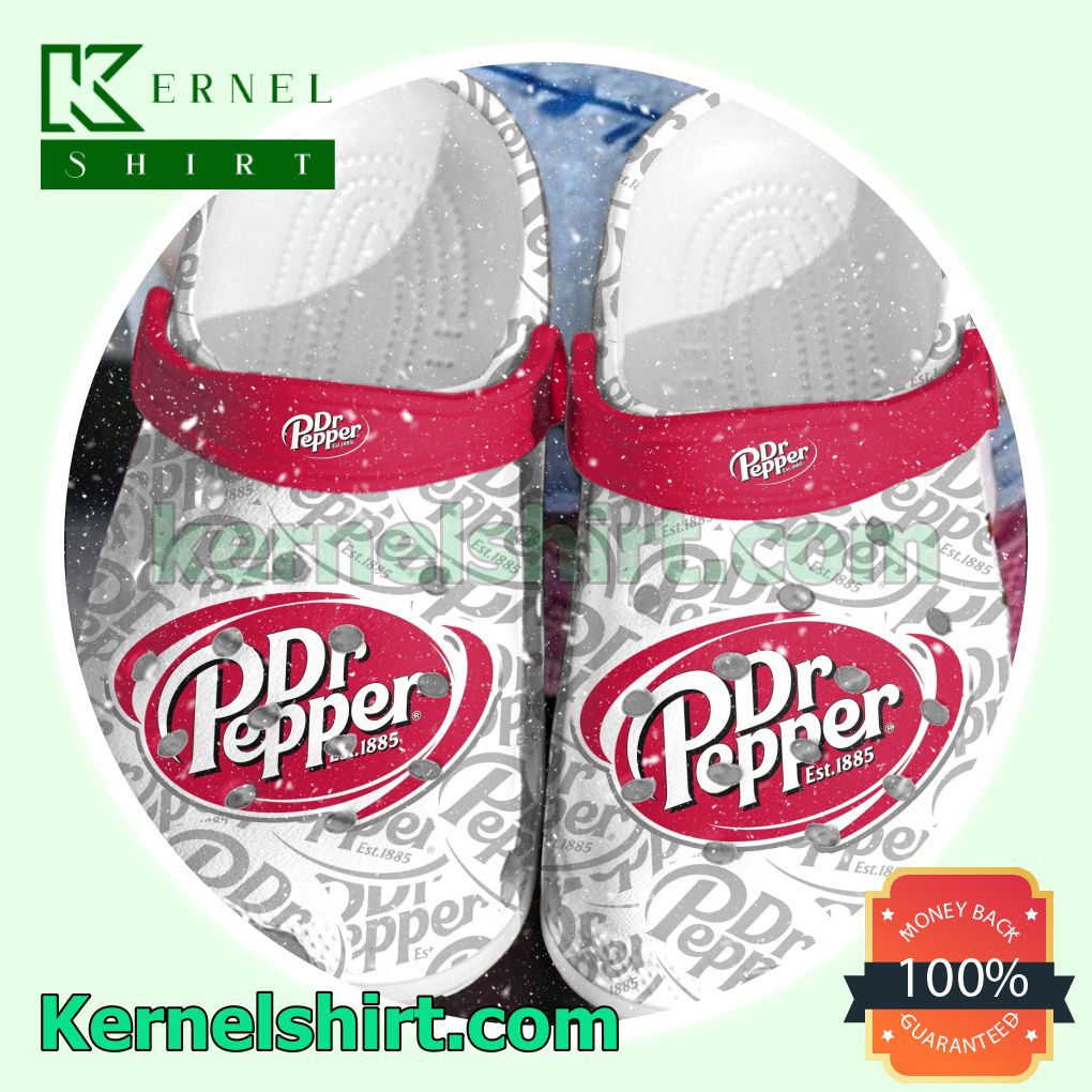 Dr Pepper Est 1885 Drinking Clogs Shoes Slippers Sandals