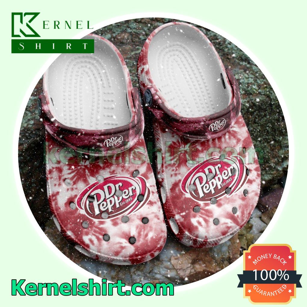 Dr Pepper Tie Dye Clogs Shoes Slippers Sandals