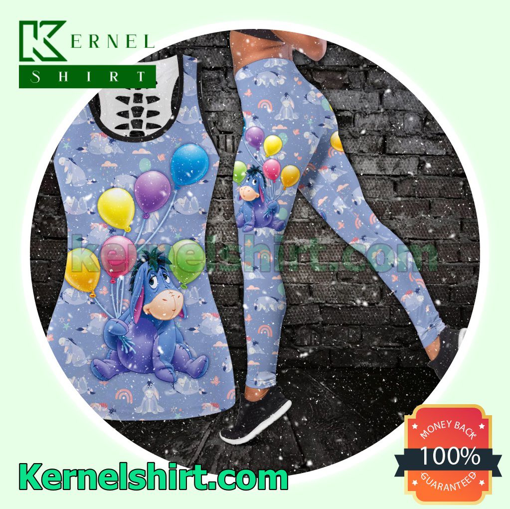 Eeyore Holding A Bunch Of Balloons Hooded Sweatshirt Women Legging