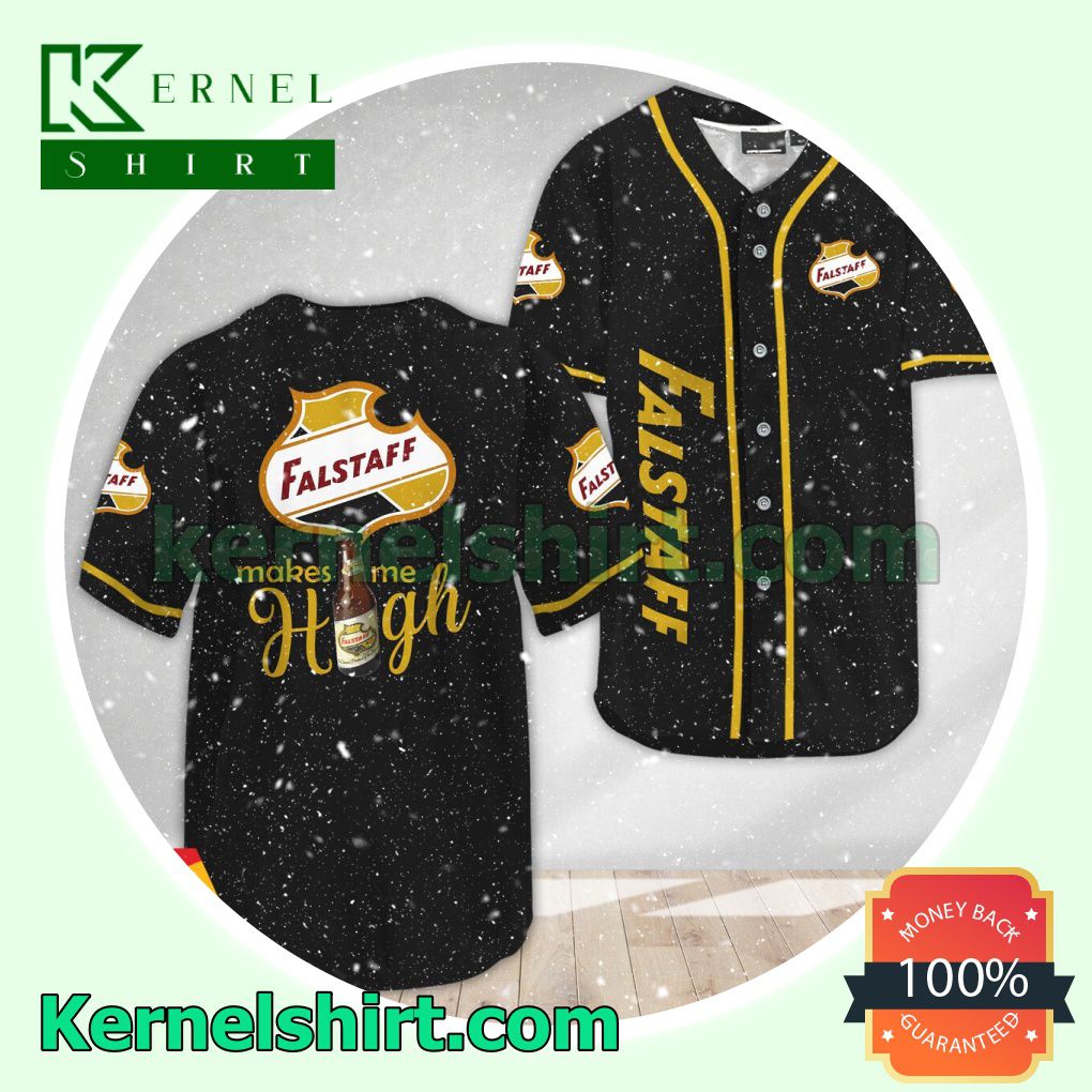 Falstaff Beer Make Me High Custom Baseball Jersey