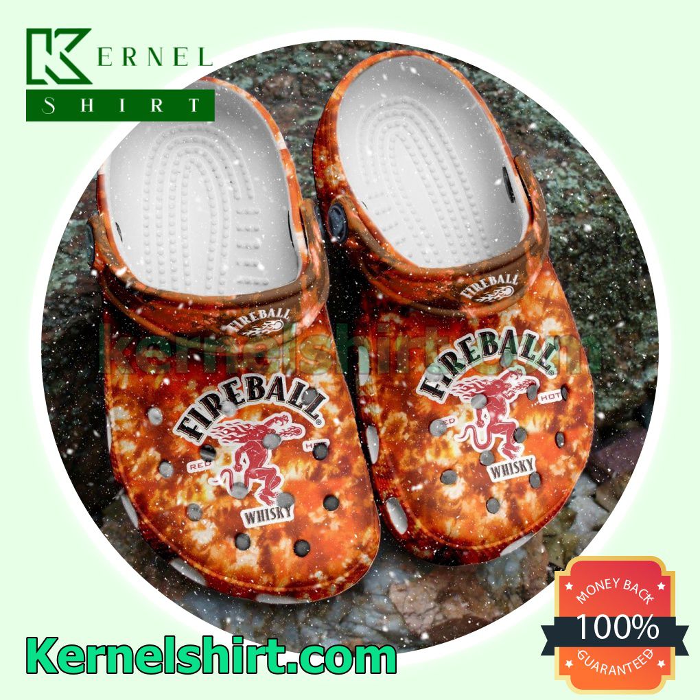 Fireball Whisky Tie Dye Clogs Shoes Slippers Sandals