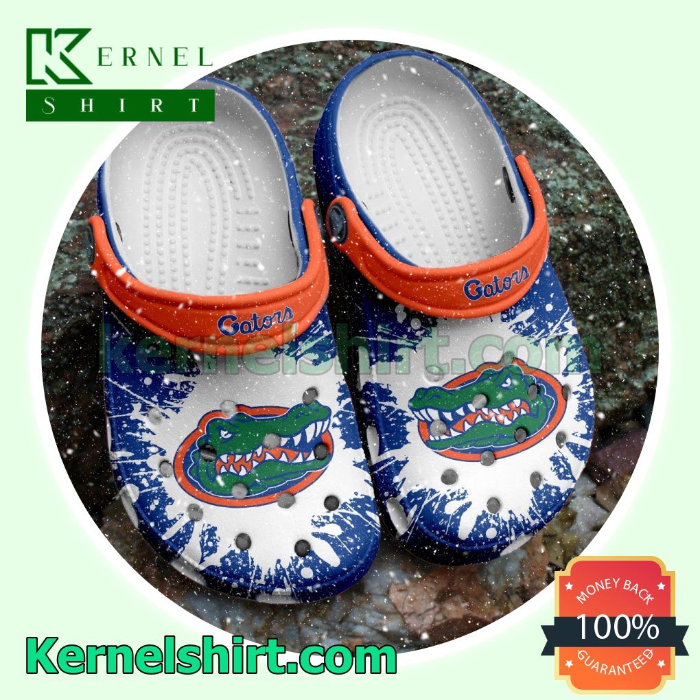 Florida Gators Logo Color Splash Clogs Shoes Slippers Sandals