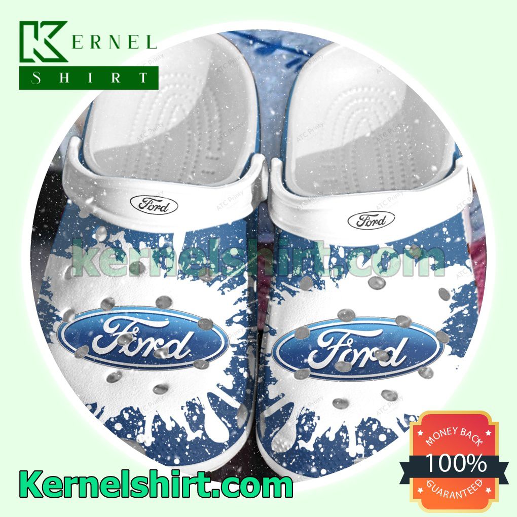 Ford Logo Color Splash Clogs Shoes Slippers Sandals