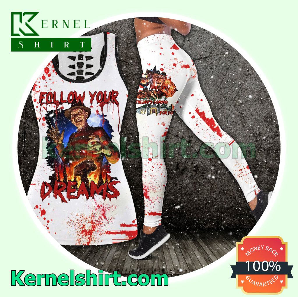 Freddy Krueger Follow Your Dreams Hooded Sweatshirt Women Legging