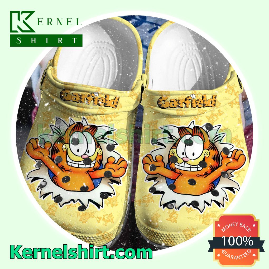 Garfield Cartoon Character Clogs Shoes Slippers Sandals