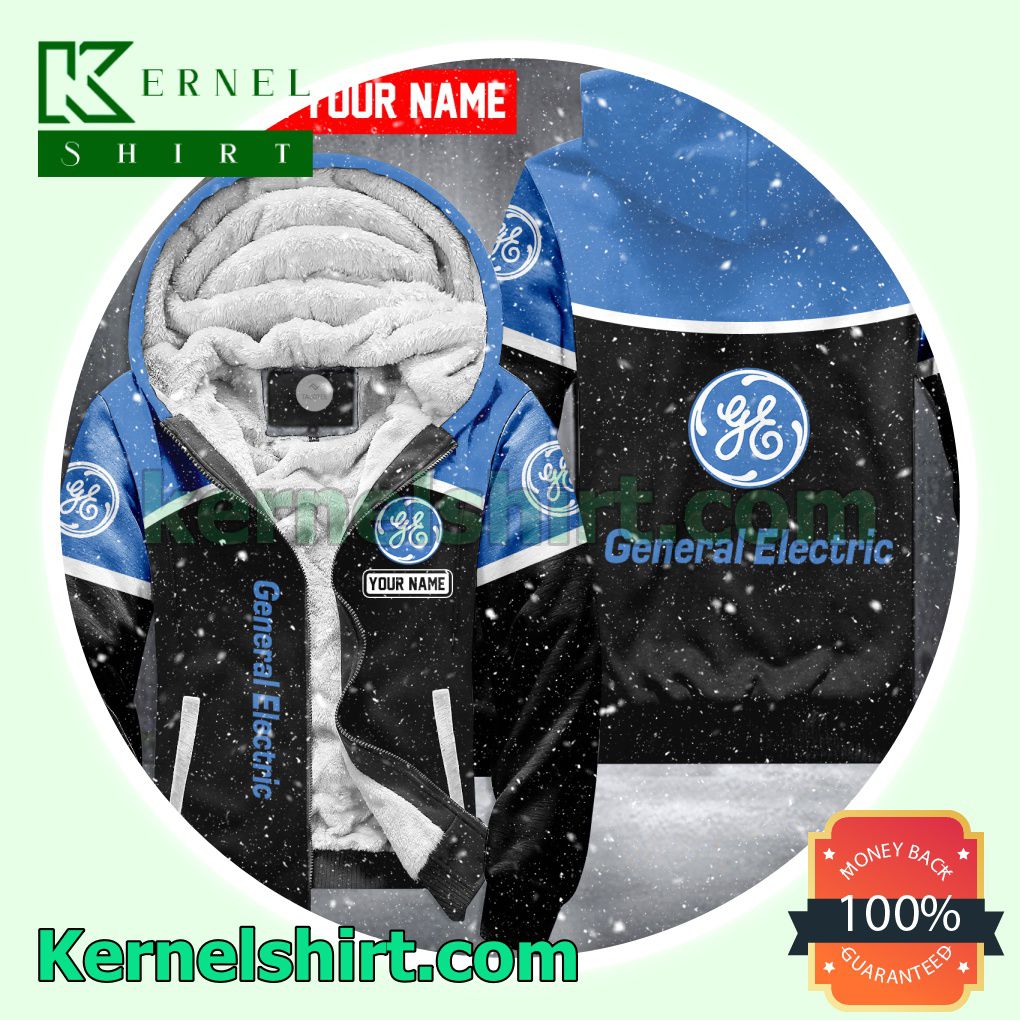 General Electric Brand Fleece Hoodie Jacket