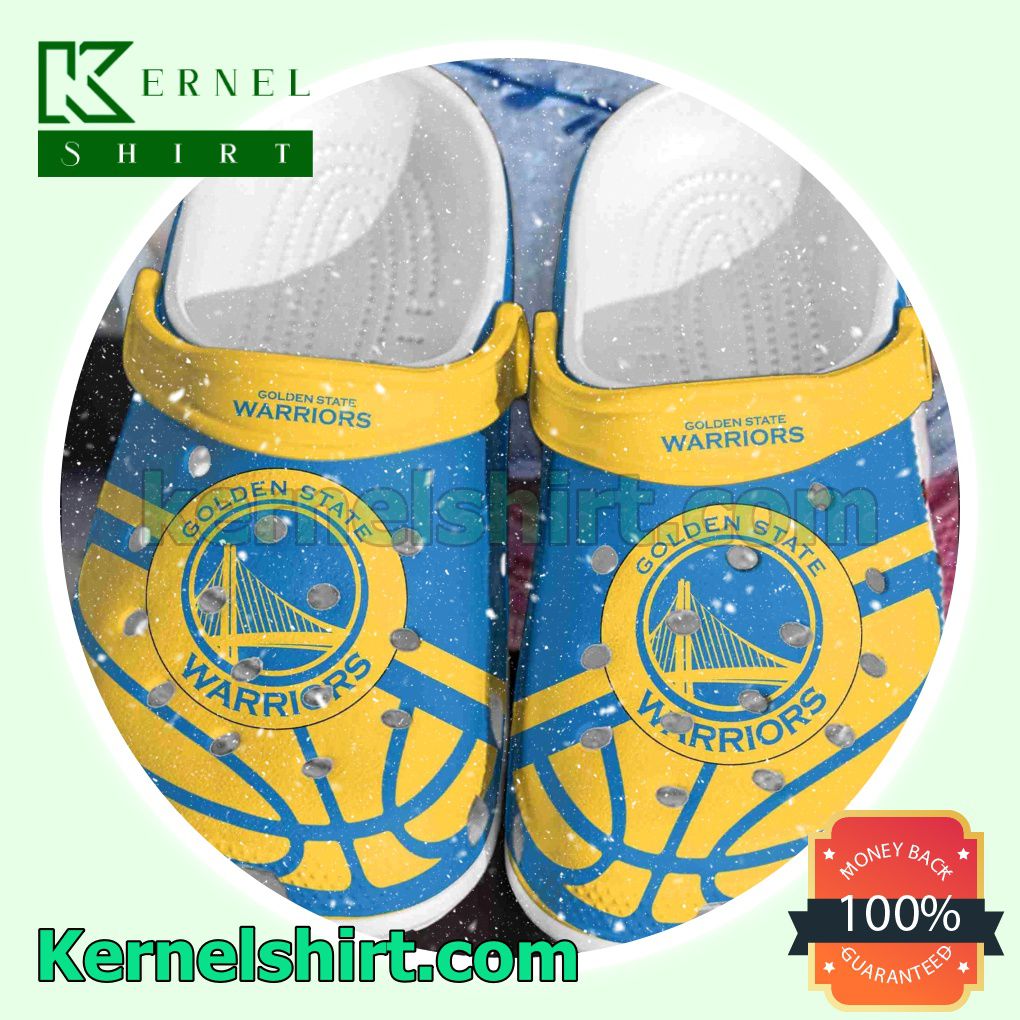 Golden State Warriors Logo Basketball Clogs Shoes Slippers Sandals