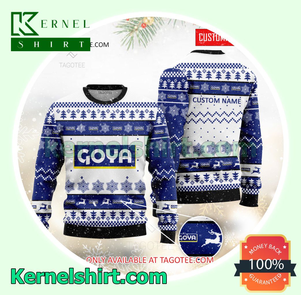 Goya Logo Custom Name Crewneck Sweatshirt