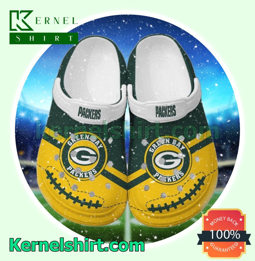 Green Bay Packers Logo Football Clogs Shoes Slippers Sandals