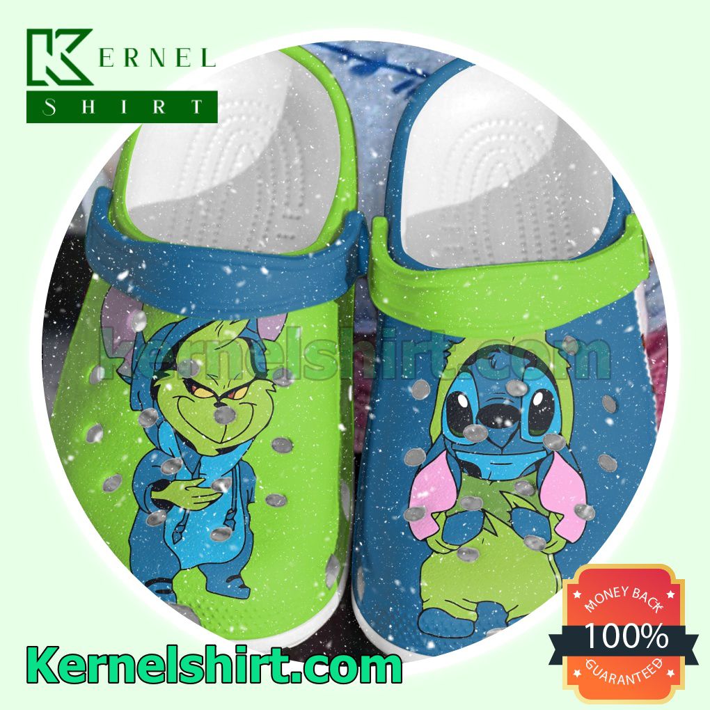 Grinch And Stitch Costume Clogs Shoes Slippers Sandals