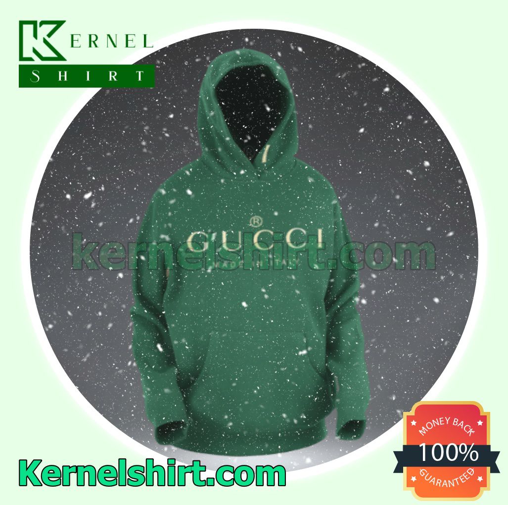 Gucci Made In Italy Green Hoodies Sweatshirt
