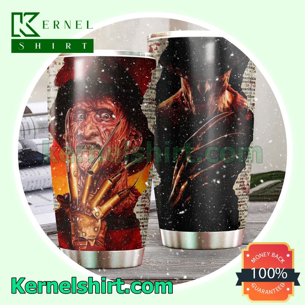 Halloween Freddy Krueger Tumbler Cup