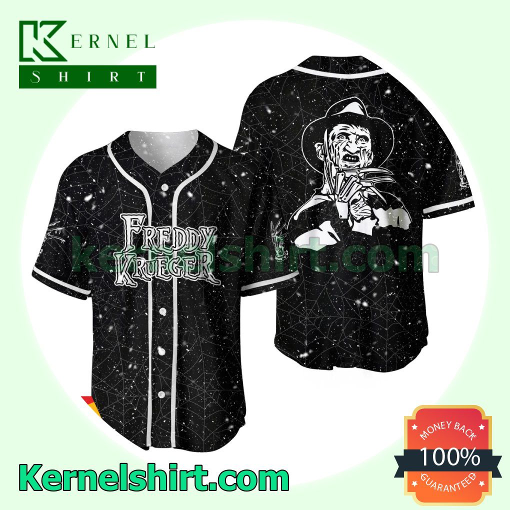 Halloween Spider Freddy Krueger Custom Baseball Jersey