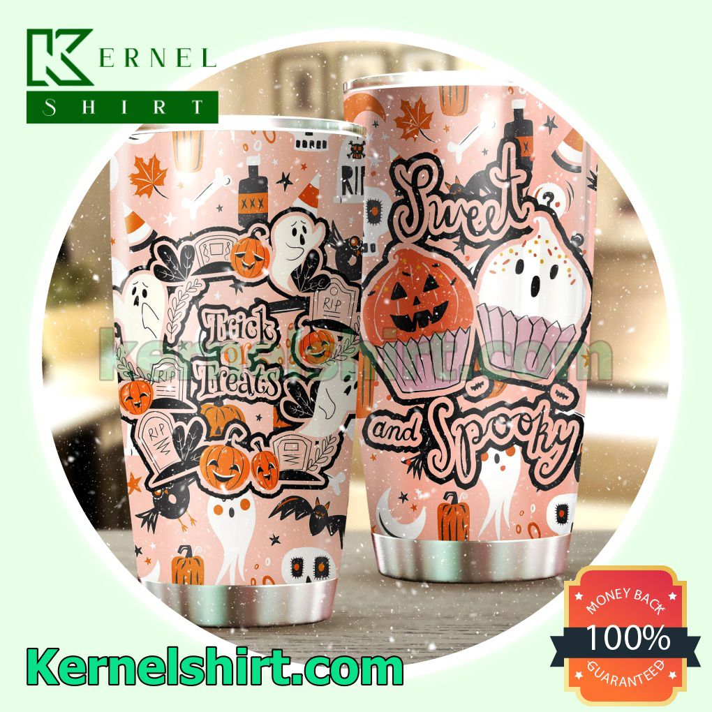 Halloween Trick Or Treats Sweet And Spooky Tumbler Cup