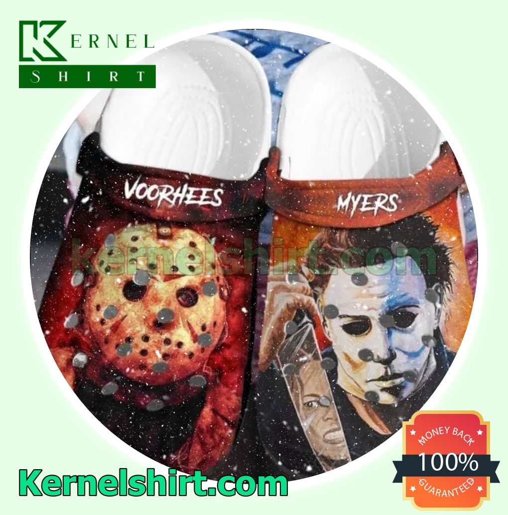 Halloween Voorhees And Myers Clogs Shoes Slippers Sandals