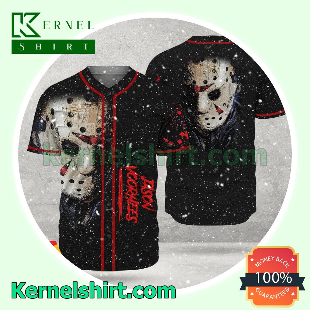 Happy Halloween Horror Jason Voorhees Custom Baseball Jersey