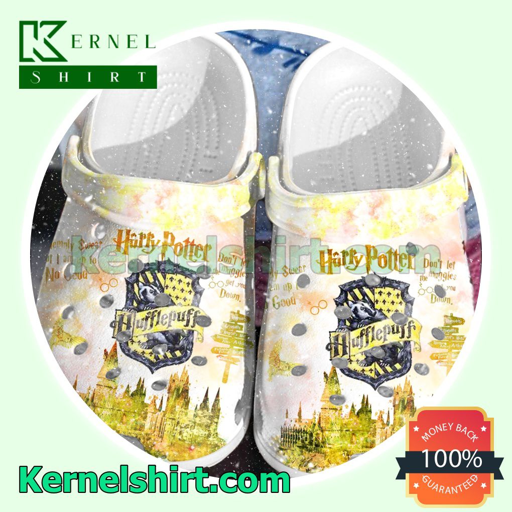 Harry Potter Hufflepuff Castle Clogs Shoes Slippers Sandals