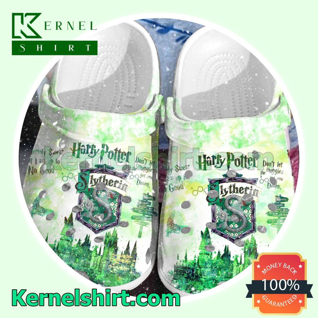 Harry Potter Slytherin Castle Clogs Shoes Slippers Sandals