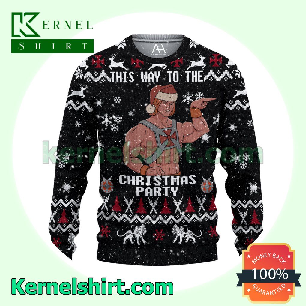 He-man This Way To The Christmas Party Crewneck Sweatshirt