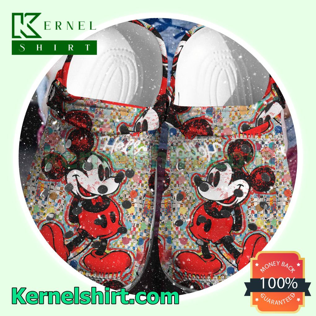 Hello Mickey Mouse Clogs Shoes Slippers Sandals