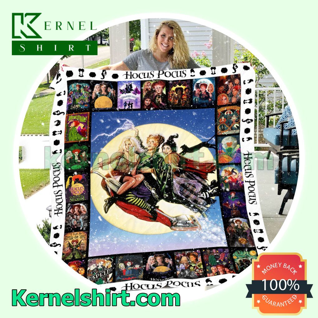 Hocus Pocus Movie Sherpa Fleece Throw Blanket