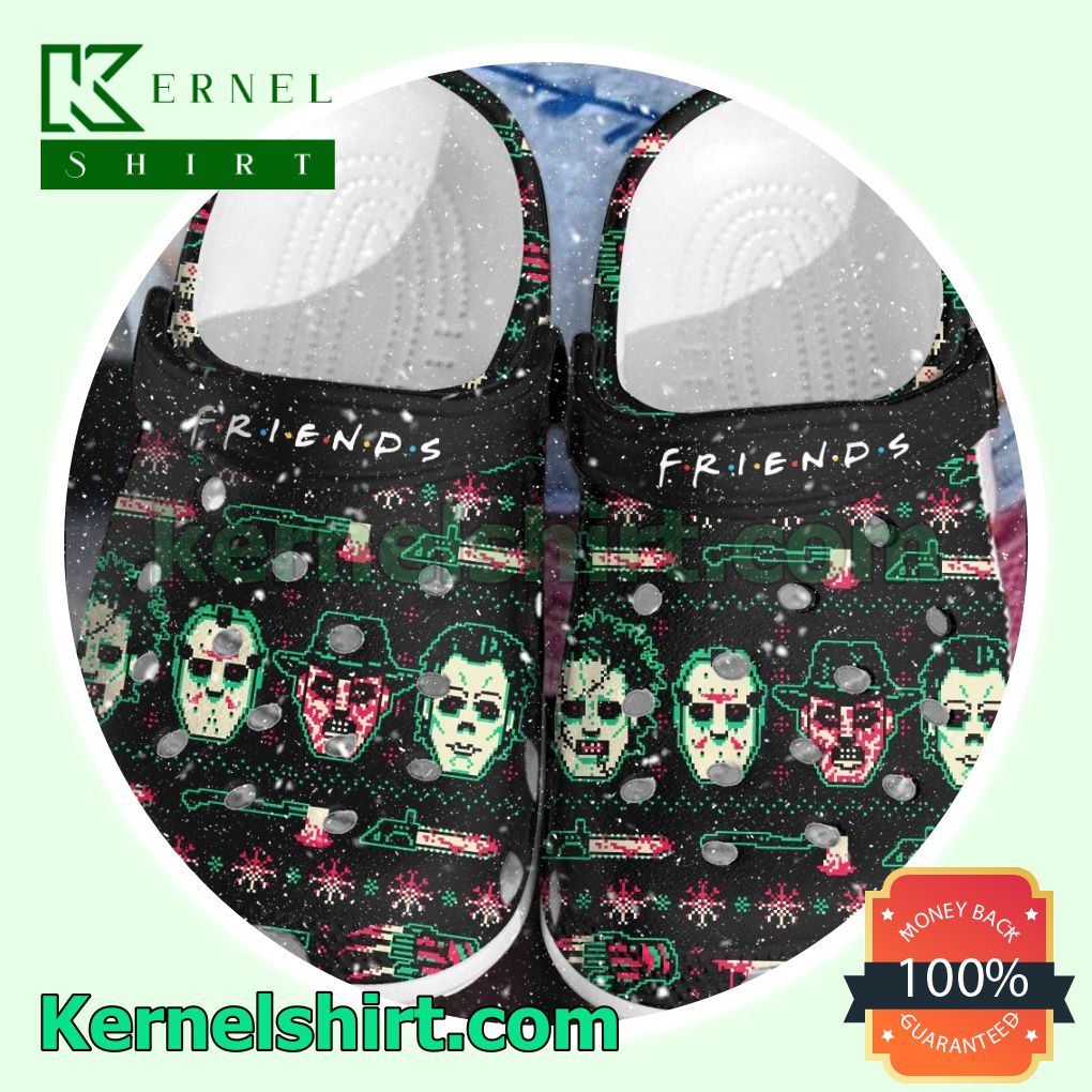 Horror Characters Friends Ugly Christmas Clogs Shoes Slippers Sandals