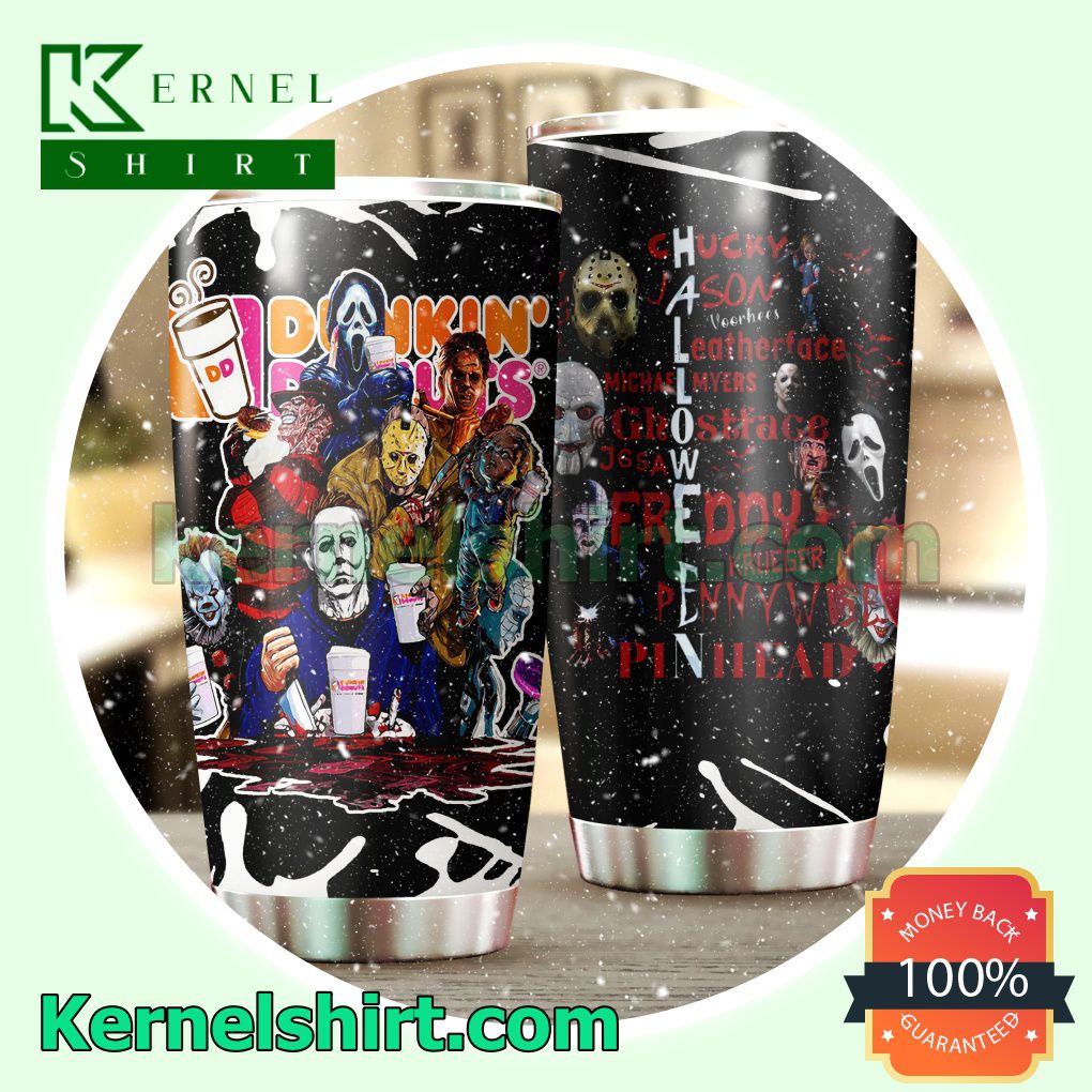 Horror Movies Characters Dunkin' Donuts Tumbler Cup