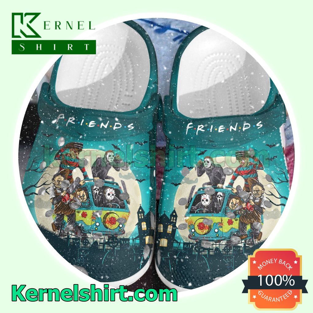 Horror Movies Friends The Moon Green Clogs Shoes Slippers Sandals