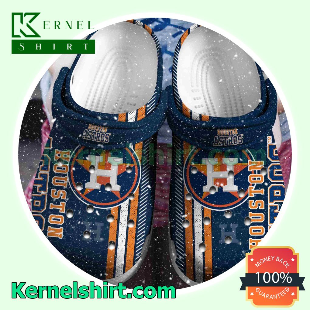 Houston Astros Hive Pattern Clogs Shoes Slippers Sandals