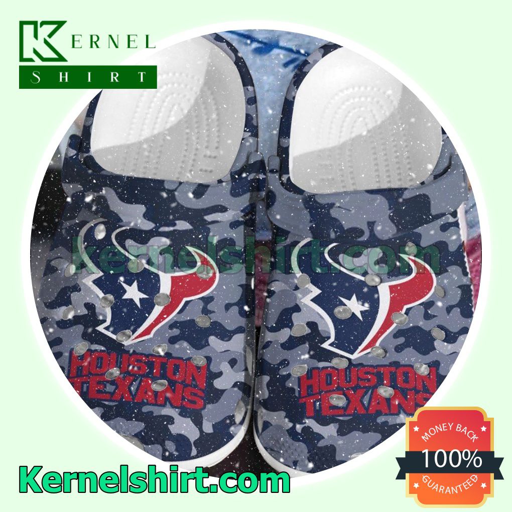 Houston Texans Camouflage Clogs Shoes Slippers Sandals