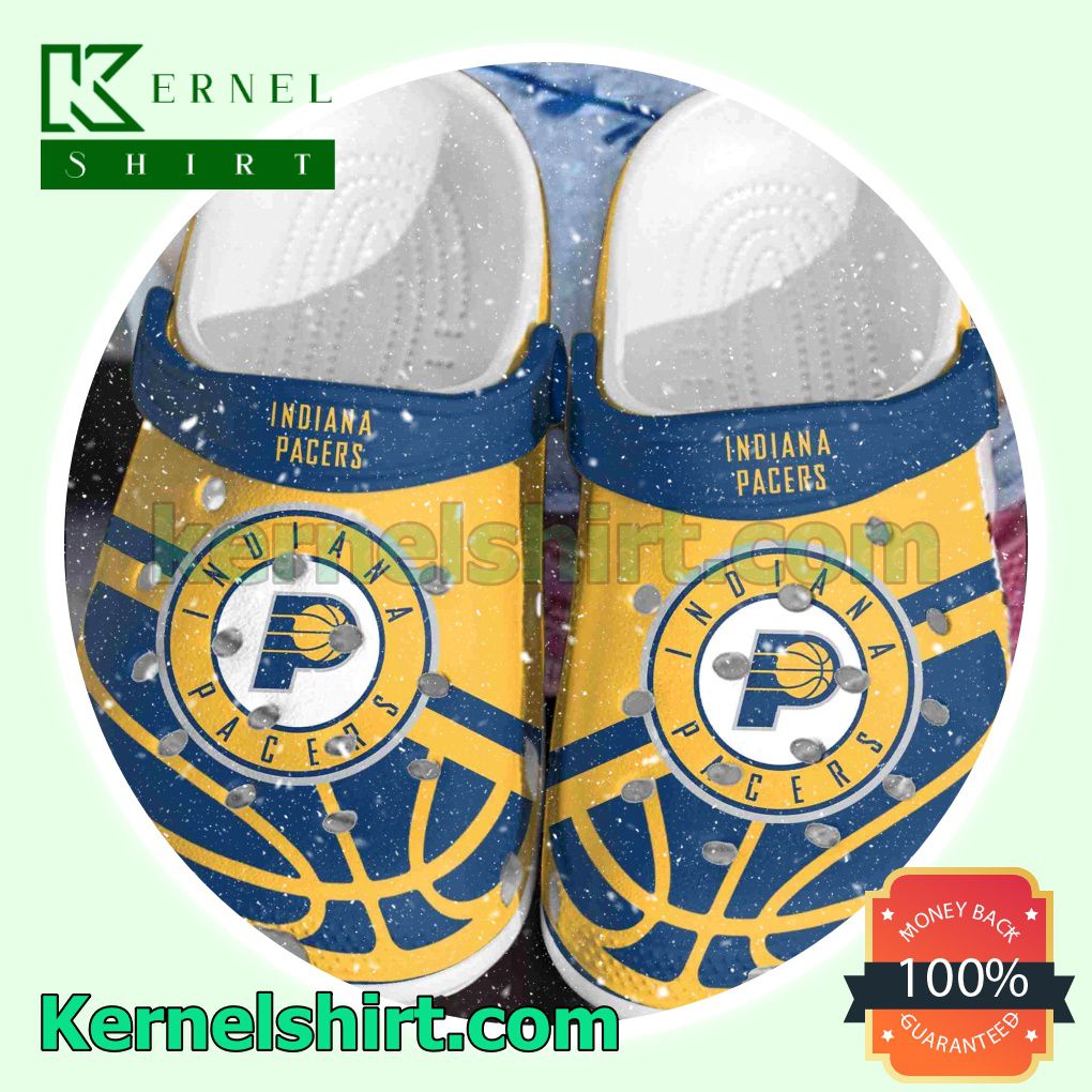 Indiana Pacers Logo Basketball Clogs Shoes Slippers Sandals