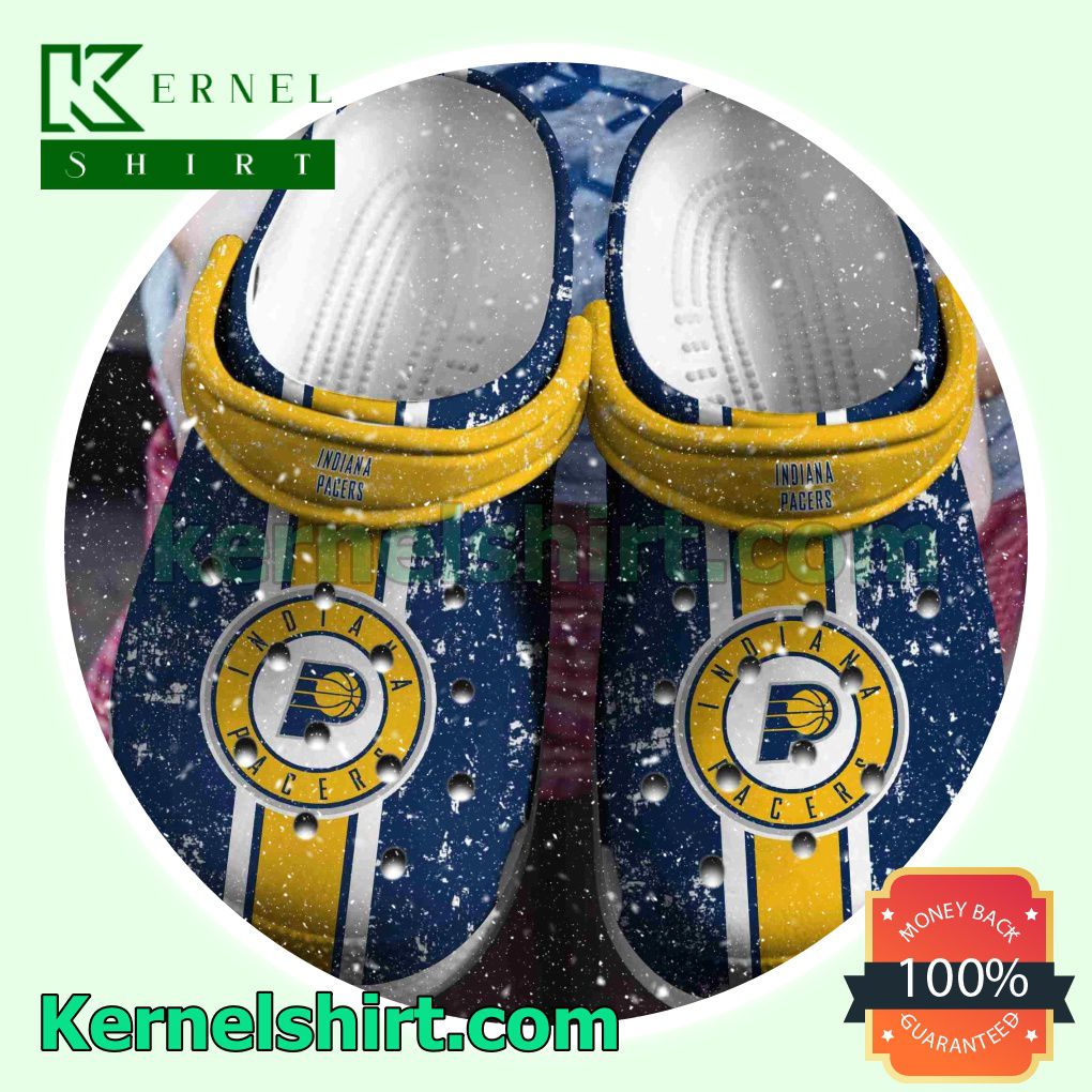 Indiana Pacers Logo Basketball Team Clogs Shoes Slippers Sandals