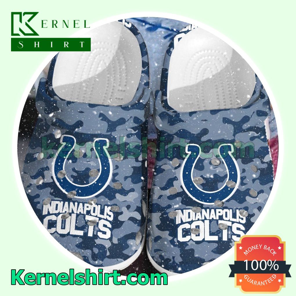 Indianapolis Colts Camouflage Clogs Shoes Slippers Sandals