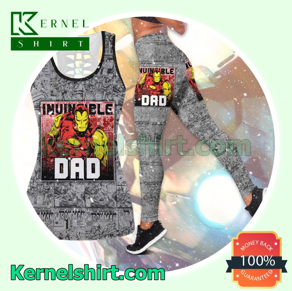 Invincible Dad You Are As Smart As Ironman Hooded Sweatshirt Women Legging