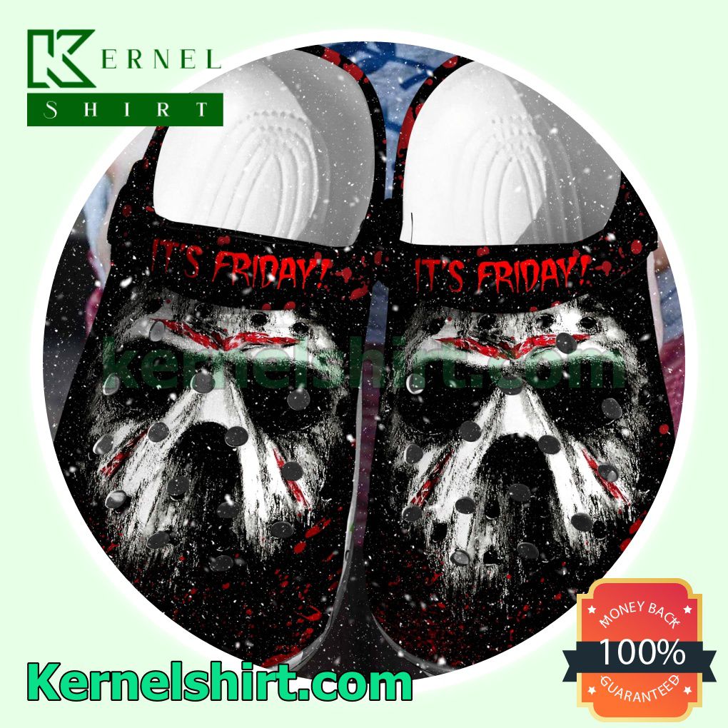 It's Friday Jason Halloween Clogs Shoes Slippers Sandals