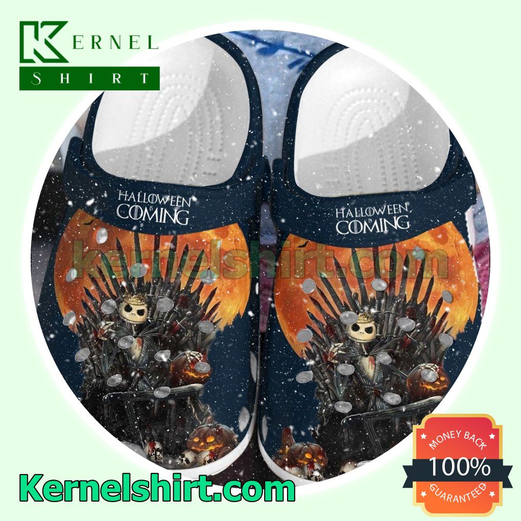 Jack Skelling King Halloween Is Coming Clogs Shoes Slippers Sandals