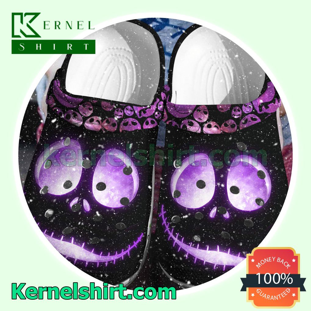 Jack Skellington Face Clogs Shoes Slippers Sandals