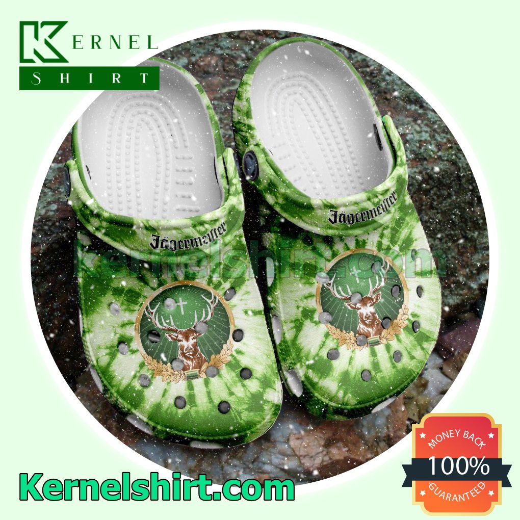 Jagermeister Logo Tie Dye Clogs Shoes Slippers Sandals