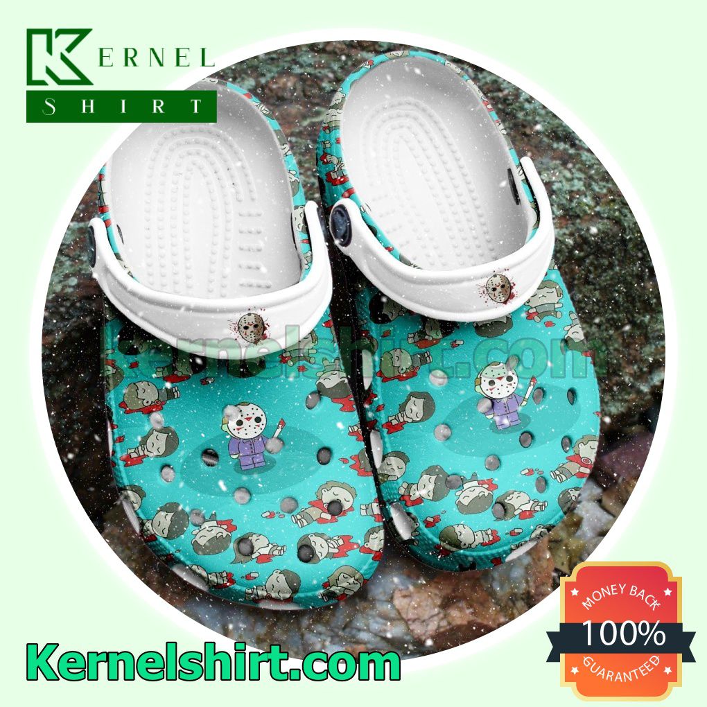 Jason Voorhees Chibi Killer Clogs Shoes Slippers Sandals