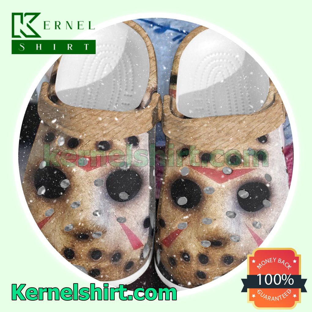 Jason Voorhees Face Mask Full Print Clogs Shoes Slippers Sandals