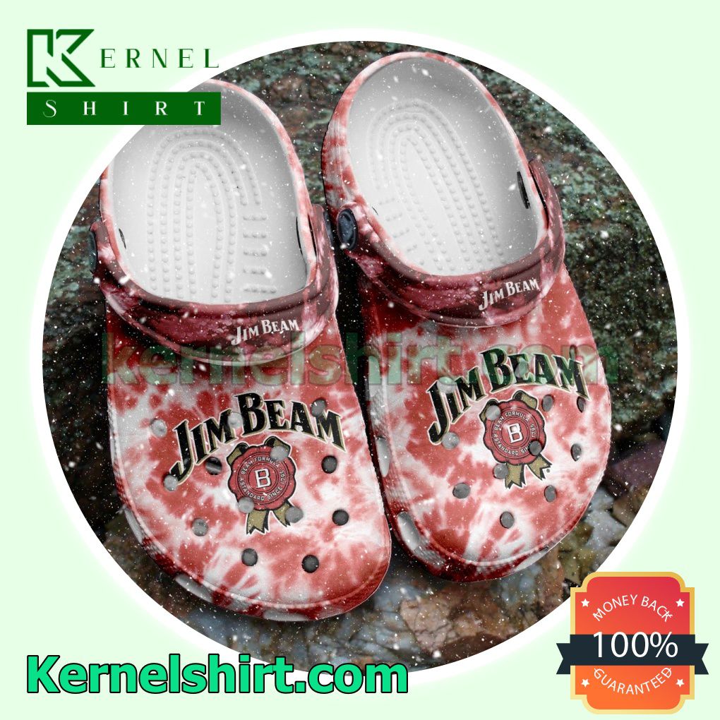 Jim Beam Whiskey Tie Dye Clogs Shoes Slippers Sandals