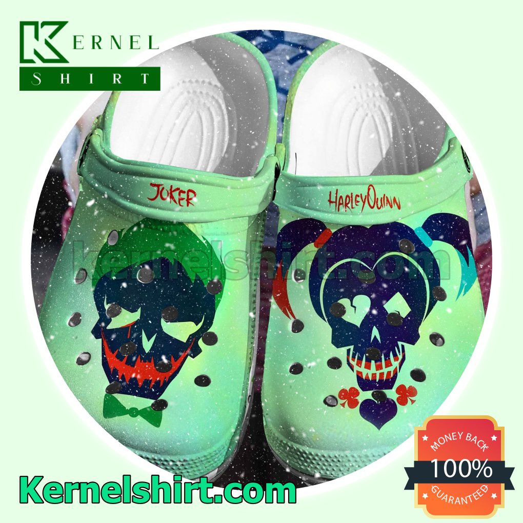 Joker And Harley Quinn Clogs Shoes Slippers Sandals