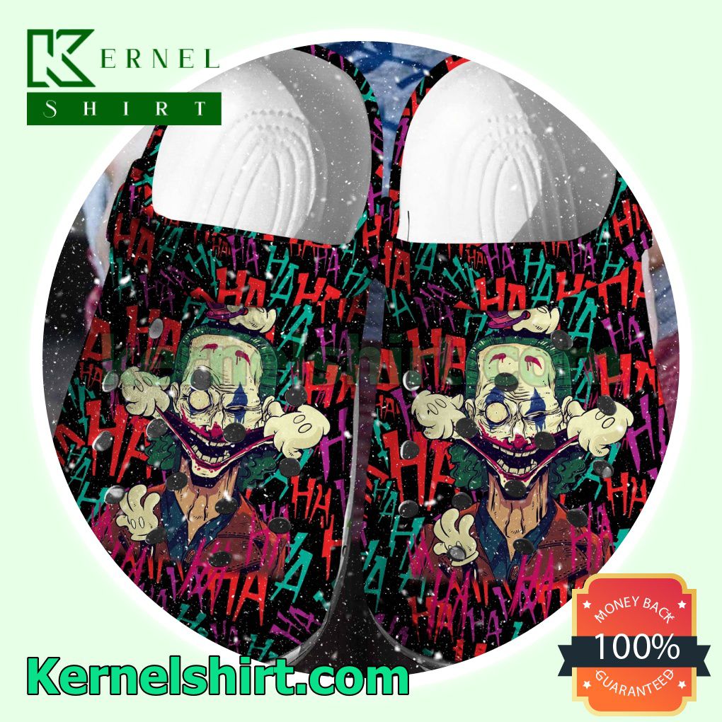 Joker Put A Smile Happy On Face Clogs Shoes Slippers Sandals